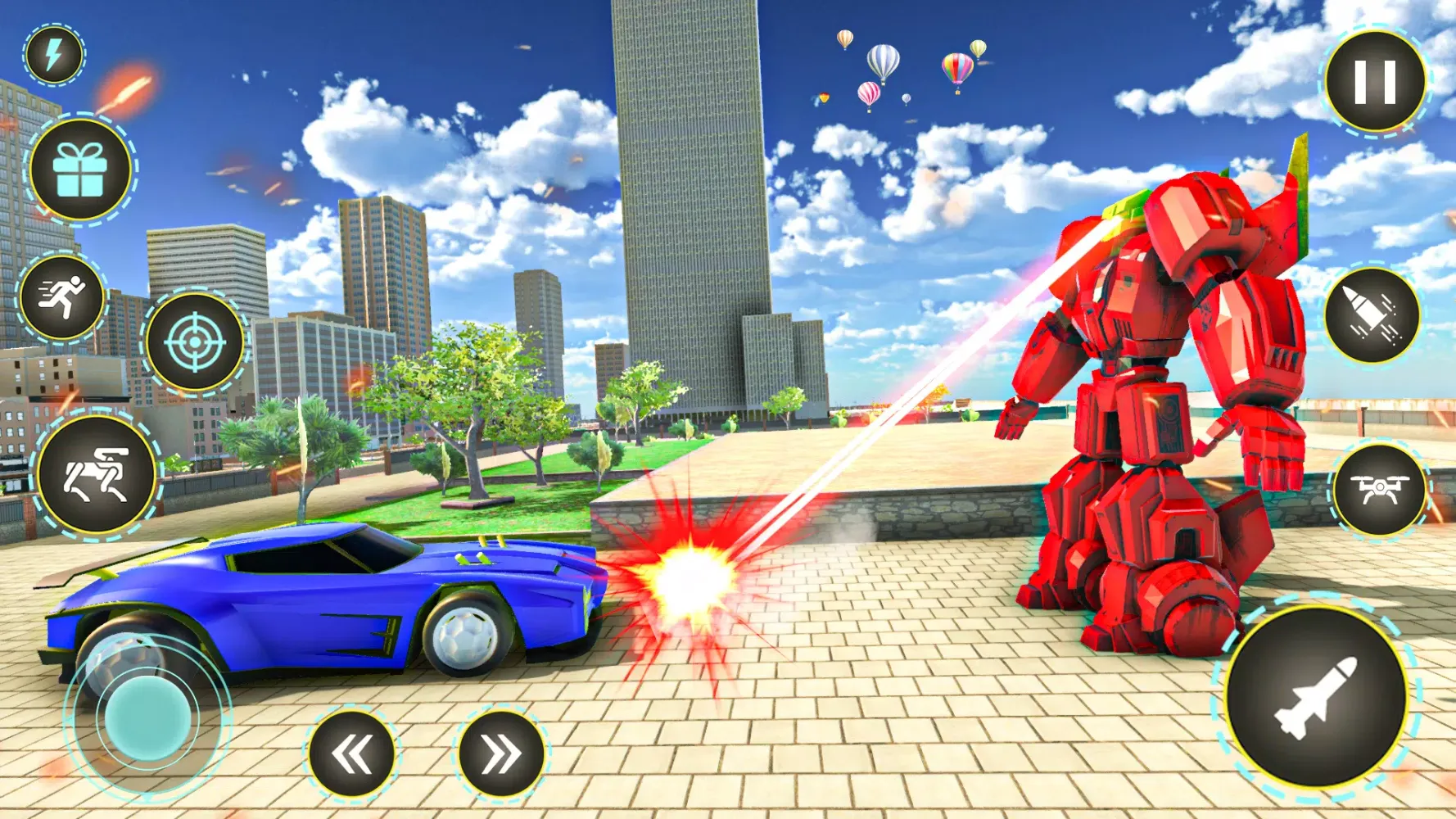 Robot Dog Fight Transform Game应用截图