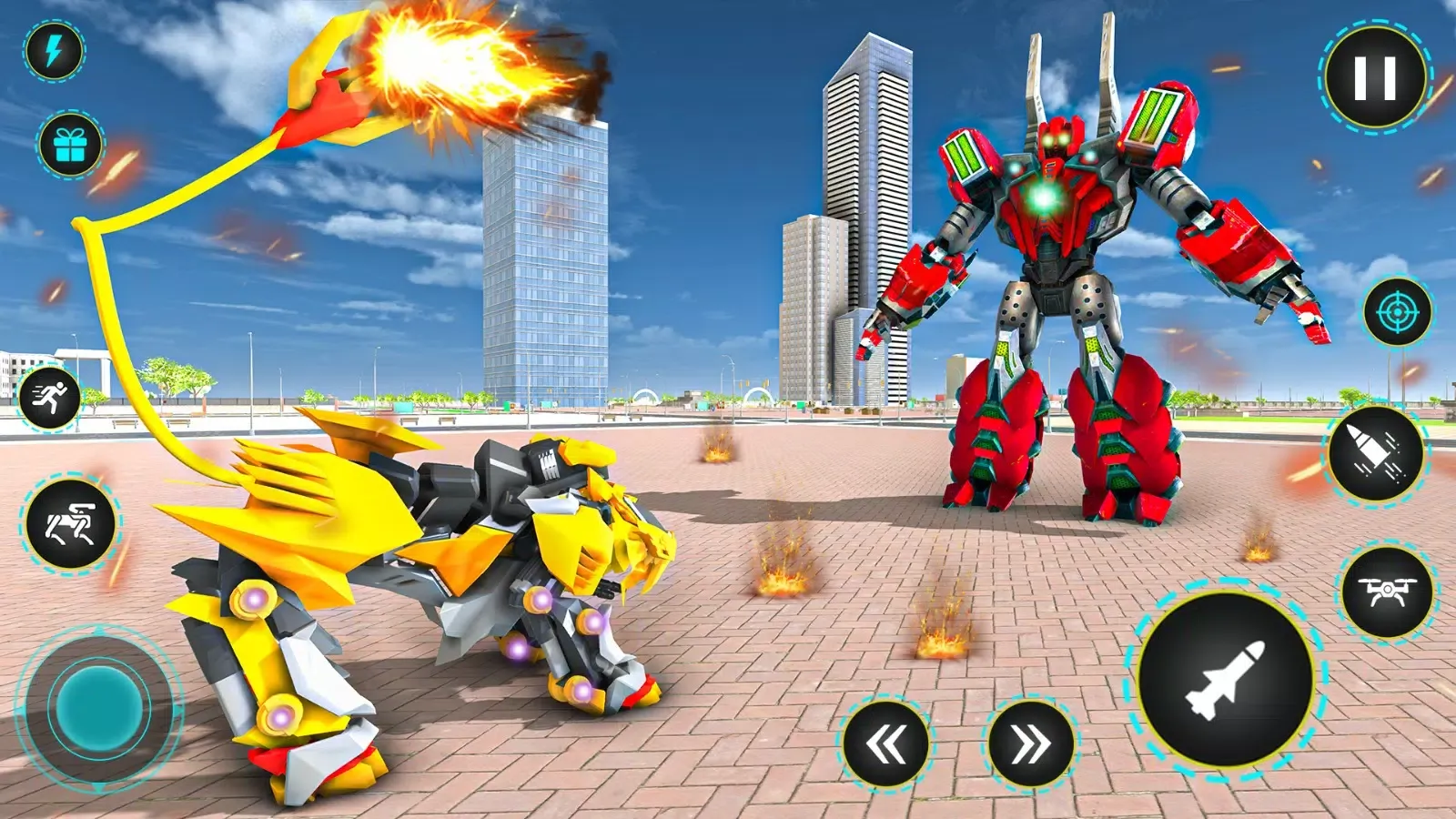 Robot Dog Fight Transform Game应用截图