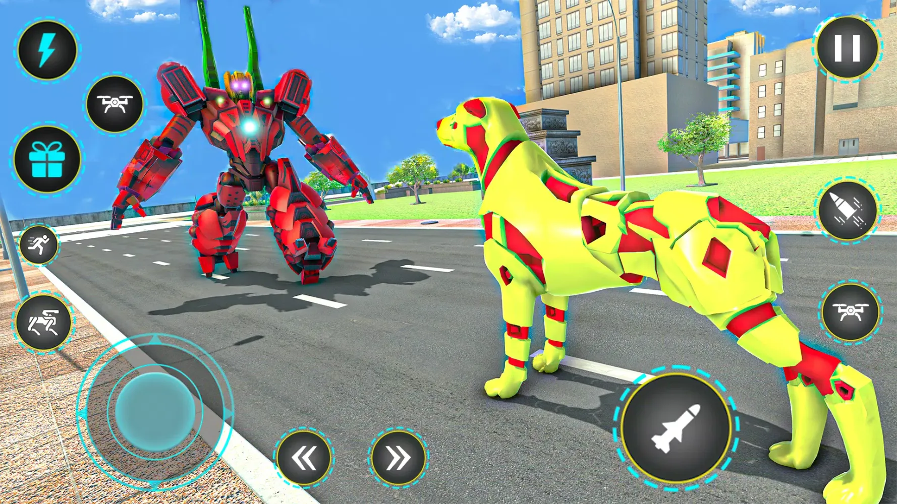 Robot Dog Fight Transform Game应用截图