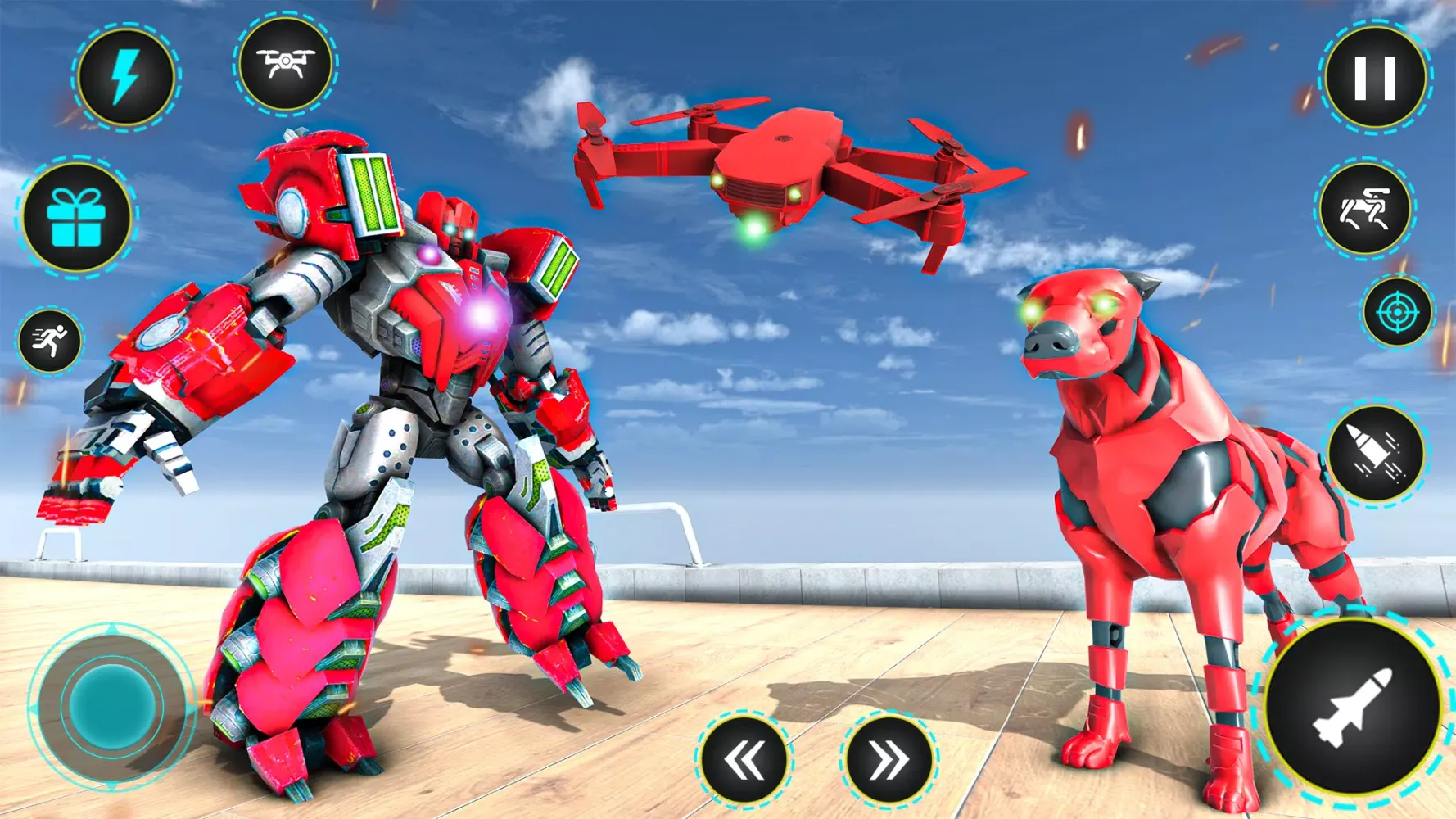 Robot Dog Fight Transform Game应用截图