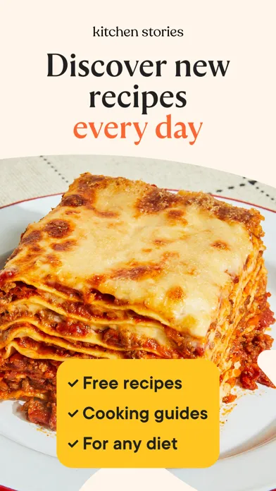 Tangkapan skrin Kitchen Stories easy Recipes