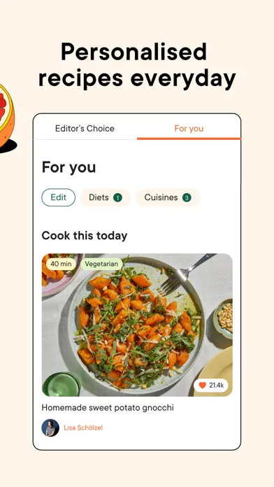 Tangkapan skrin Kitchen Stories easy Recipes