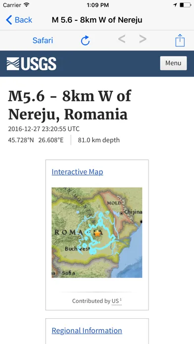 Earthquake M4.5+ Screenshots