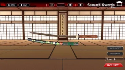 Tangkapan skrin Samurai Swords Store