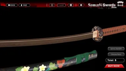 Tangkapan skrin Samurai Swords Store