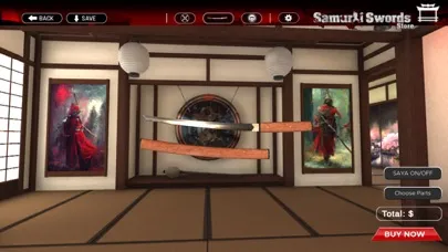 Tangkapan skrin Samurai Swords Store