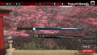 Tangkapan skrin Samurai Swords Store