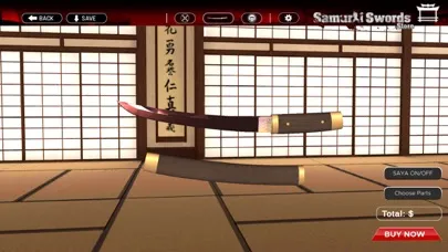 Tangkapan skrin Samurai Swords Store