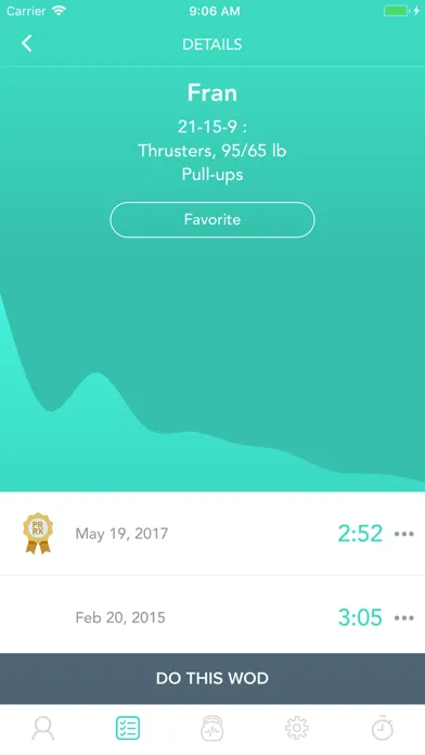 ภาพหน้าจอของ WodLog - optimize your Wod