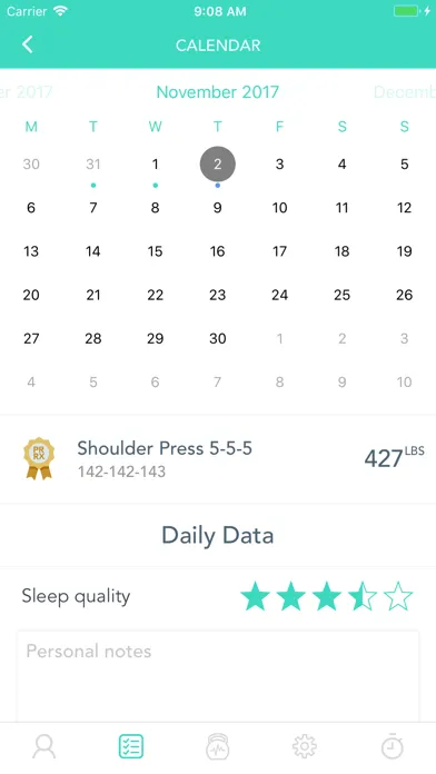 ภาพหน้าจอของ WodLog - optimize your Wod