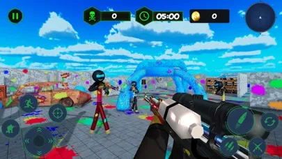 Stickman Paintball Shooting 3D应用截图