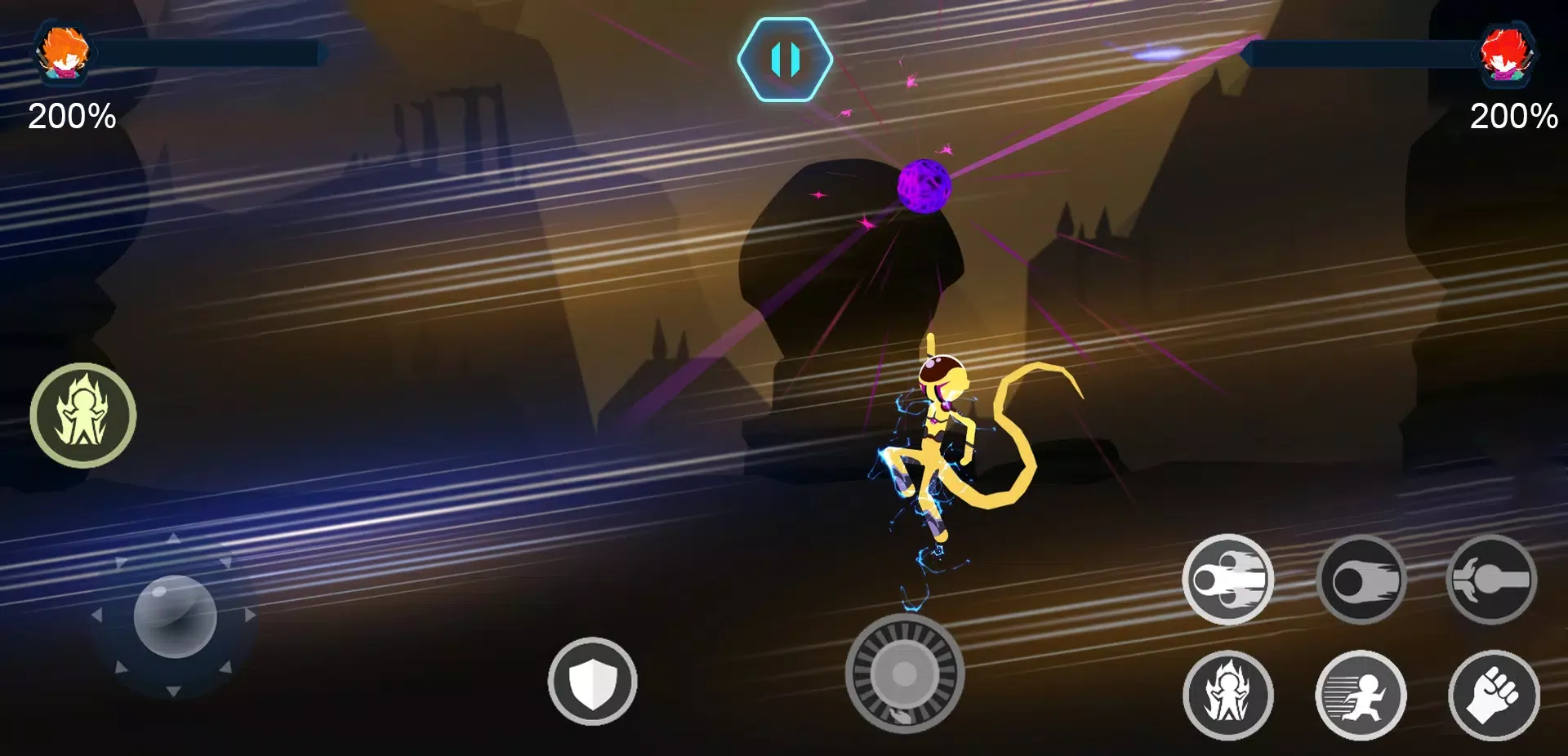 Tangkapan skrin Stickman Shadow battle warrior