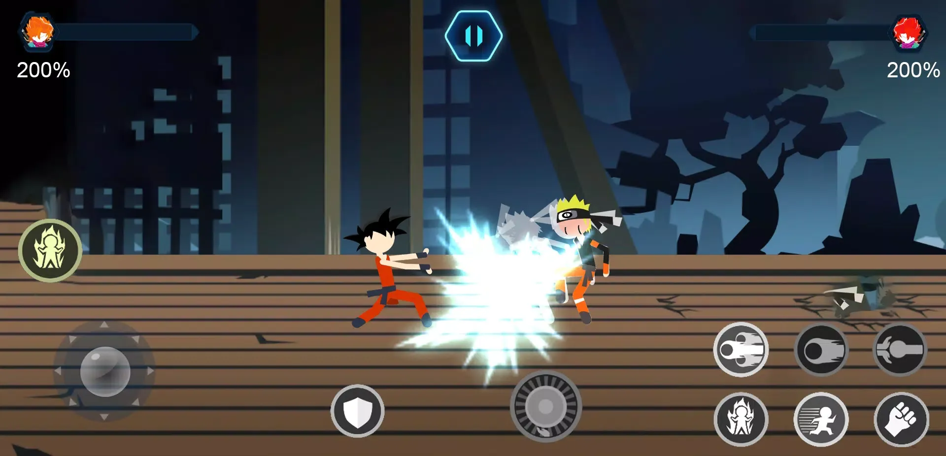 Tangkapan skrin Stickman Shadow battle warrior