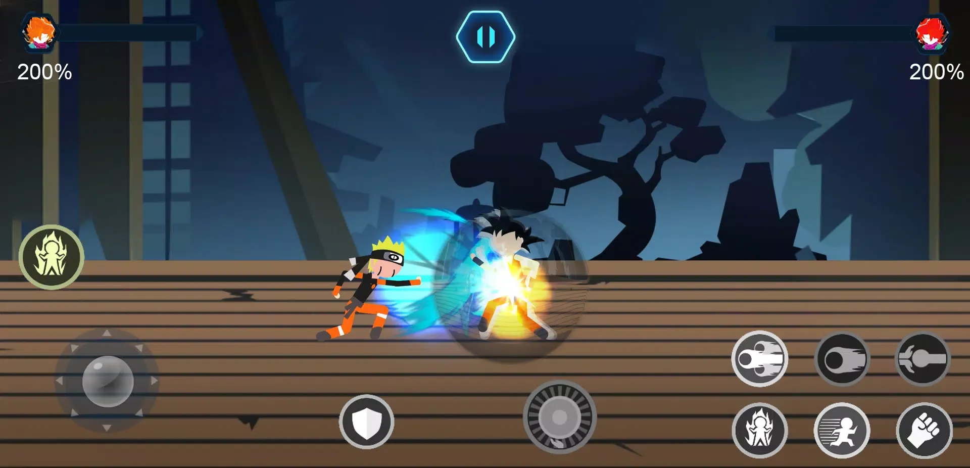 Tangkapan skrin Stickman Shadow battle warrior