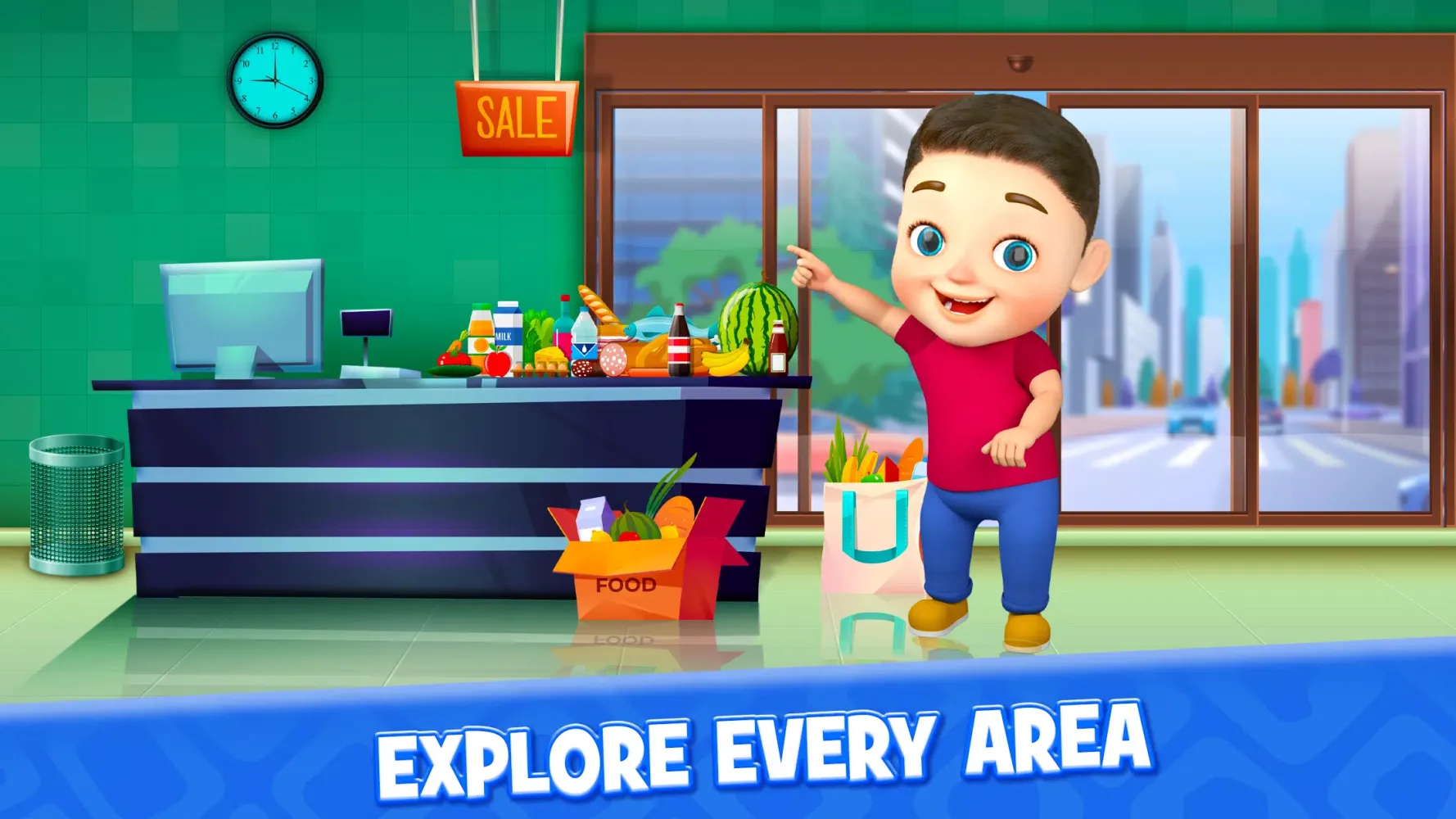 ภาพหน้าจอของ Baby BST Kids - Supermarket