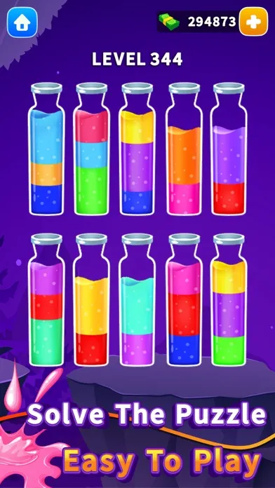 Ảnh chụp màn hình của Color Sort: Water Color Games