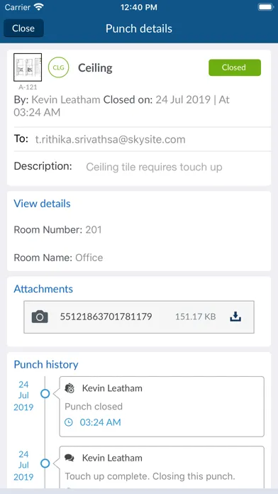 SKYSITE Projects: Construction應用截圖