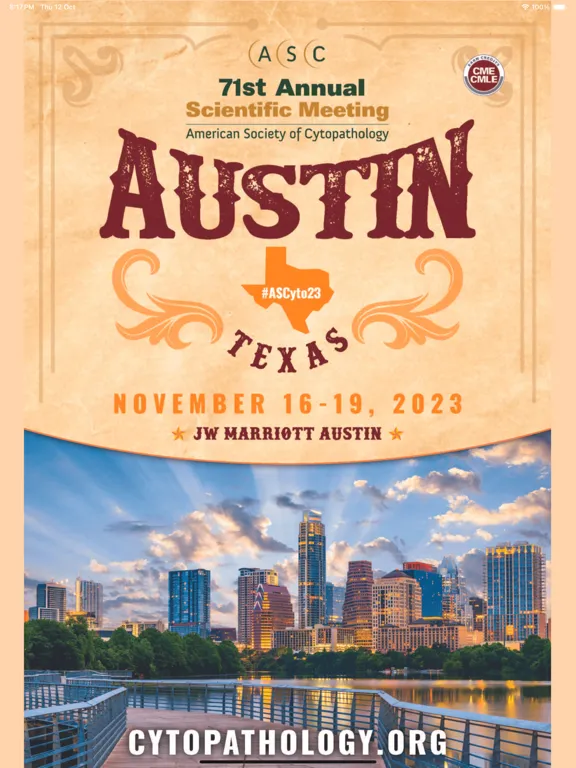 Capturas de tela do 71st Annual Scientific Meeting iPad 