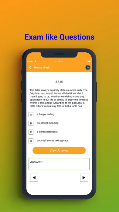 Tangkapan skrin ASVAB Tutoring