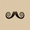 Moustache Photobomb Stickers for November