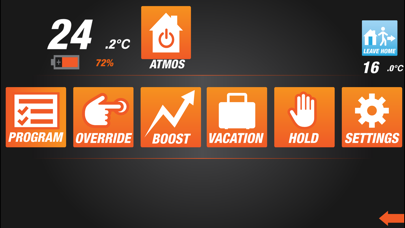 ATMOS Thermostat Screenshots