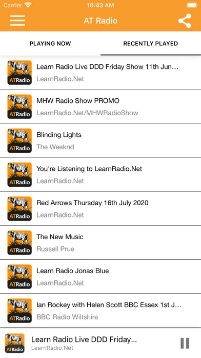 AT Radio Screenshots
