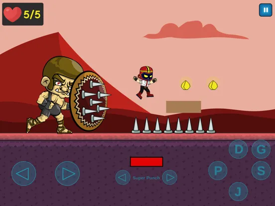 Platformer Helmet iPad  スクリーンショット
