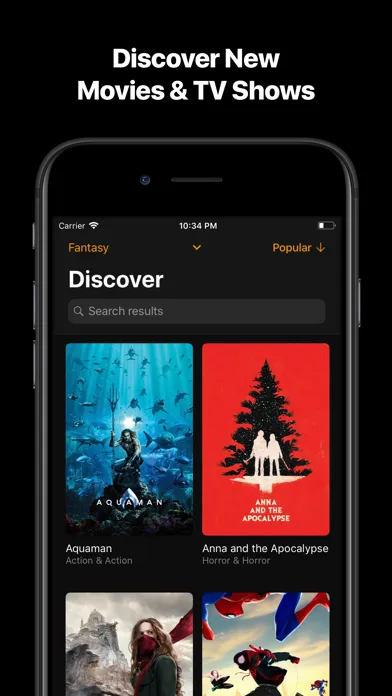 Tangkapan layar Queued: Movie and TV Watchlist