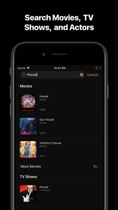 Tangkapan layar Queued: Movie and TV Watchlist