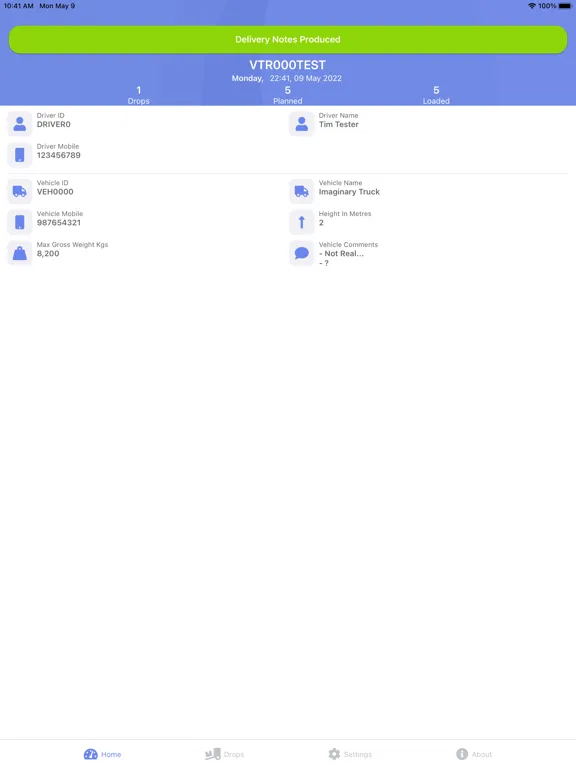 Capturas de tela do Delivery 3000 iPad 