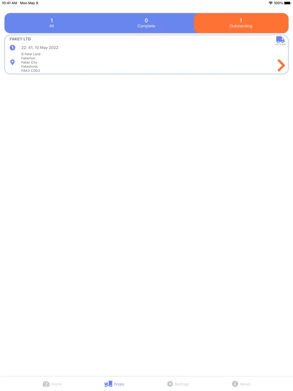 Capturas de tela do Delivery 3000 iPad 