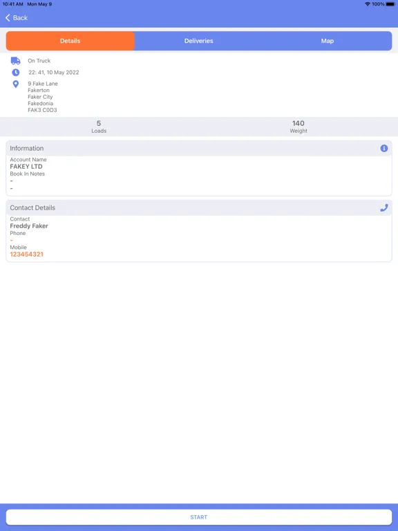 Capturas de tela do Delivery 3000 iPad 