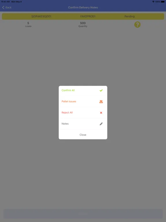 Capturas de tela do Delivery 3000 iPad 