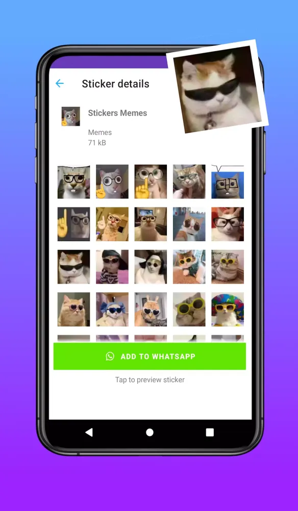 Tangkapan layar Stickers Memes - WAStickerApps