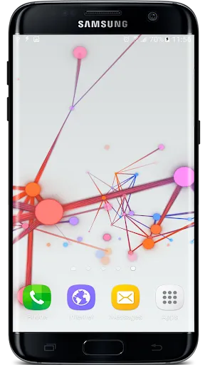 Ảnh chụp màn hình của Abstract Particles Wallpaper