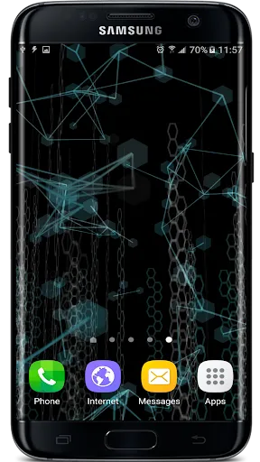 Ảnh chụp màn hình của Abstract Particles Wallpaper