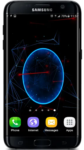 Ảnh chụp màn hình của Abstract Particles Wallpaper