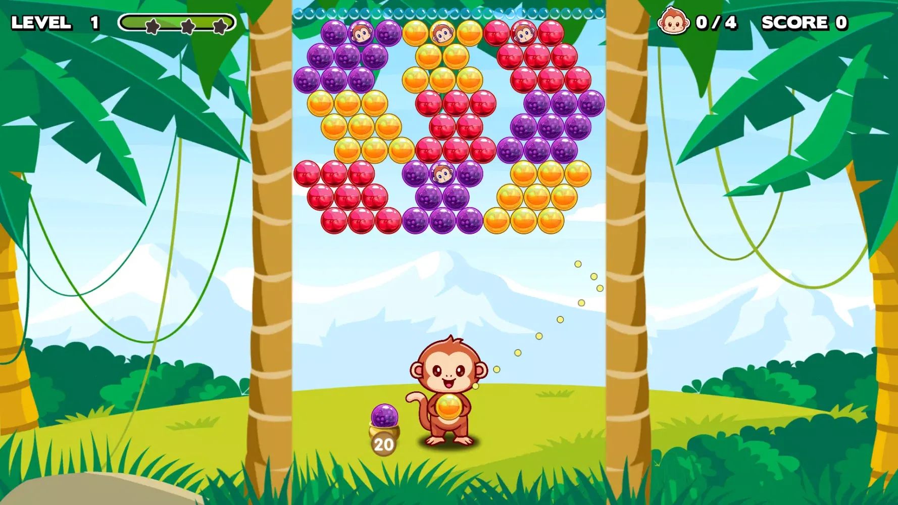Bubble Shooter - Monkey Rescue Screenshots