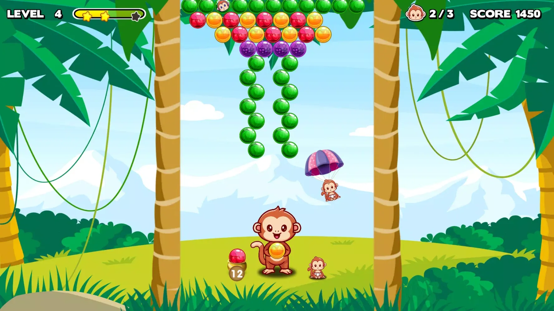 Bubble Shooter - Monkey Rescue Screenshots