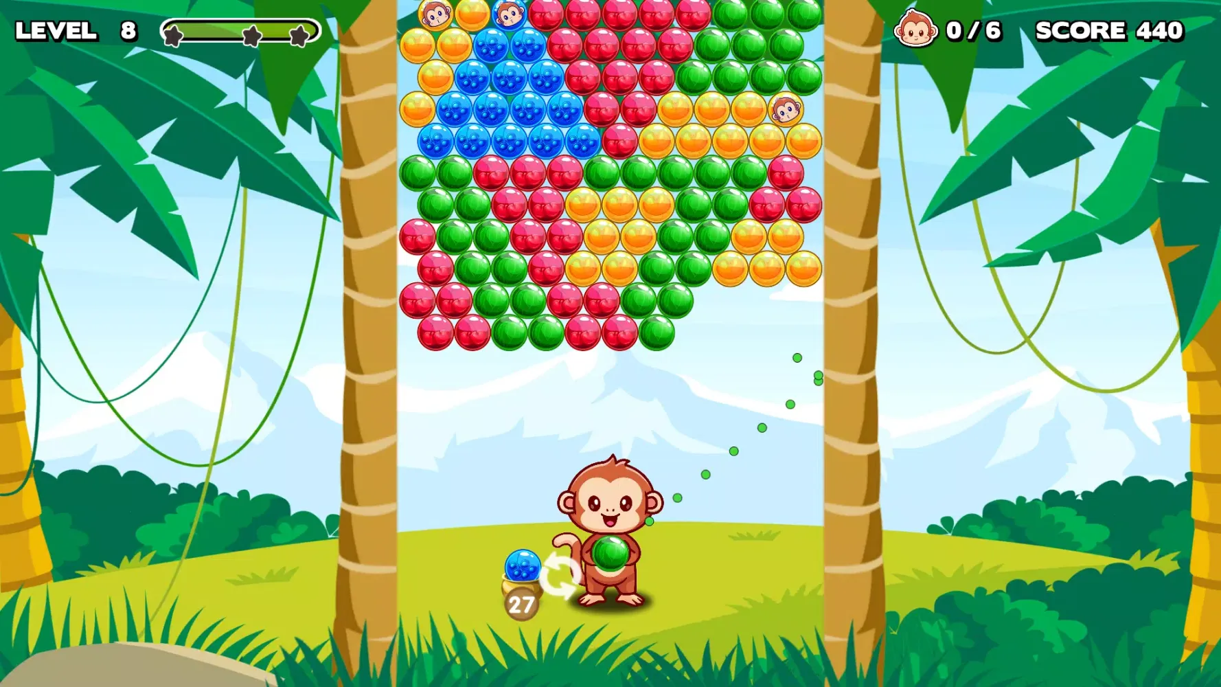 Bubble Shooter - Monkey Rescue Screenshots