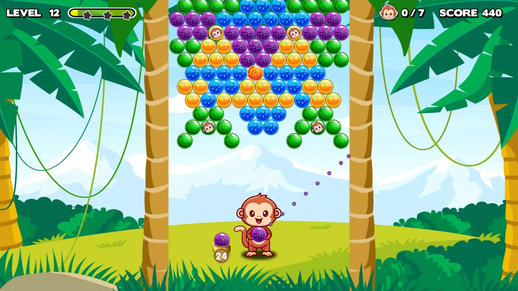 Bubble Shooter - Monkey Rescue Screenshots