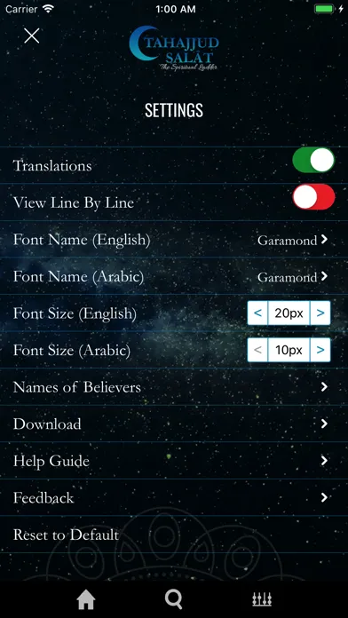 Capturas de tela do Tahajjud Salat