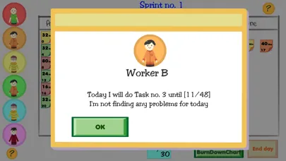 Scrum Simulation Screenshots