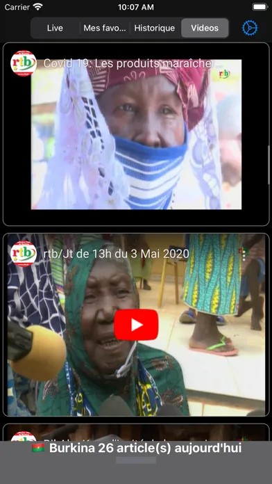 Capturas de tela do Burkina: Actu du Faso, Afrique