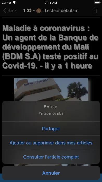 Actu Mali, Actu Afrique Screenshots
