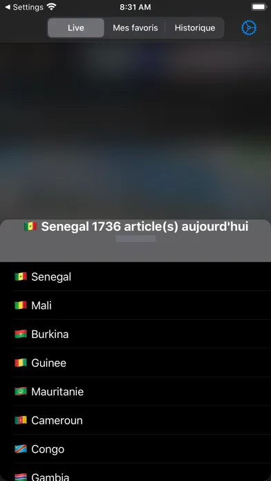 Captures d'écran de Actu Sénégal - Actu Afrique