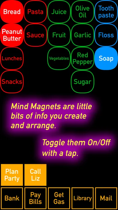 Скриншоты Mind Magnets Info Organizer—Visual Grid Checklists