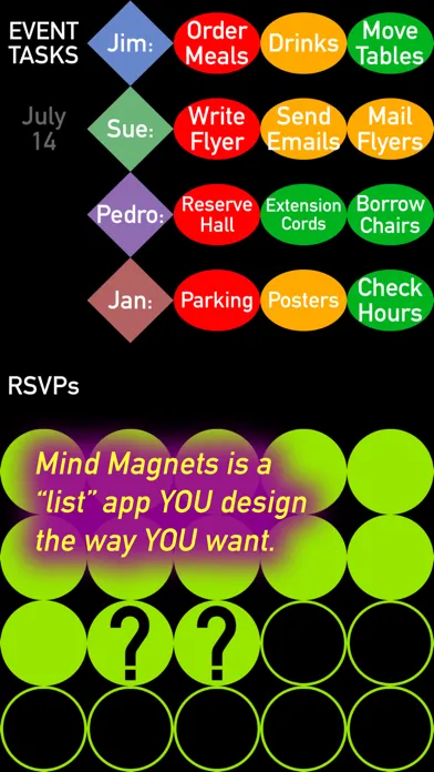 Скриншоты Mind Magnets Info Organizer—Visual Grid Checklists