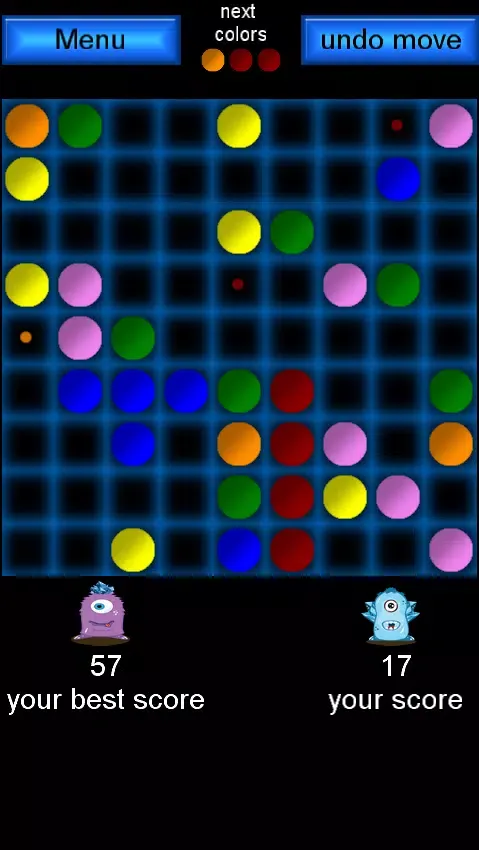 Color Lines. 5 in a row puzzle Screenshots