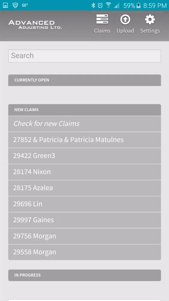 Capturas de pantalla de Advanced Adjusting Claims
